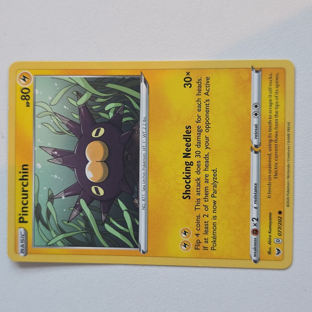 Pokemon Pincurchin Card
